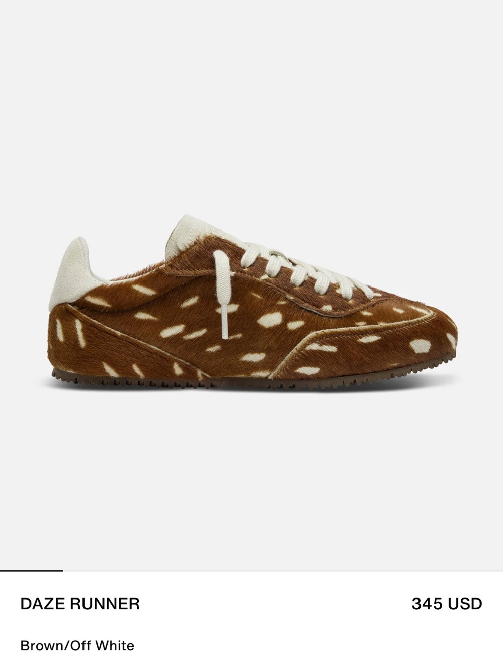Daze Runner Brown/Off White Sneakers